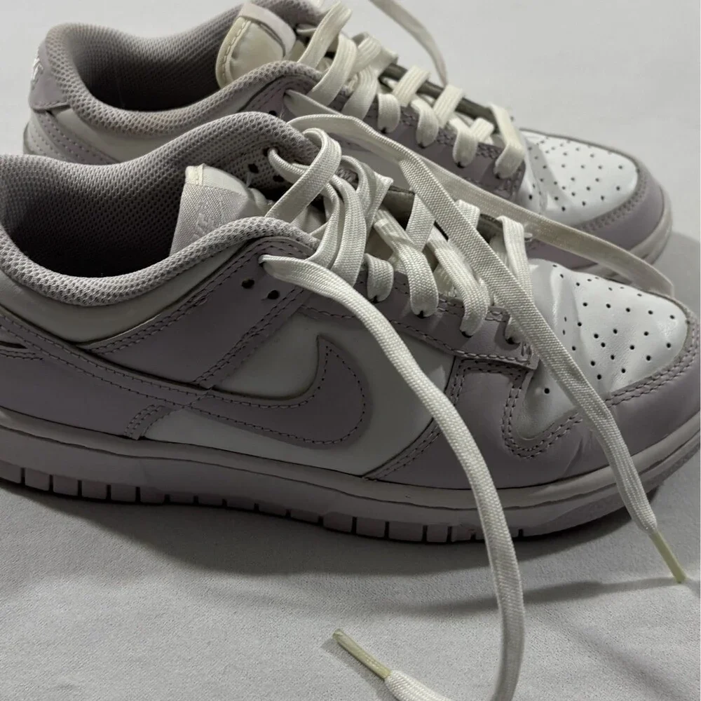 Nike Womens Dunk Low DD1503-116 Purple White Lace Sneakers Venice Shoes Sz 6.5